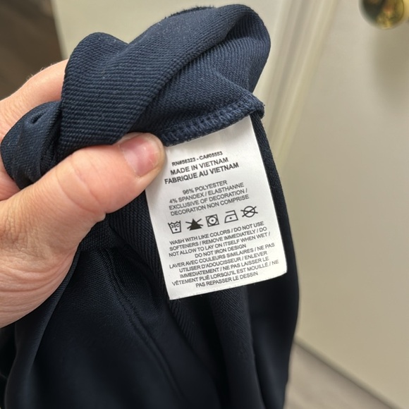 Navy Nike Dri-Fit 1/2 Zip Golf Long Sleeve Pullover Size Large - Picture 8 of 8